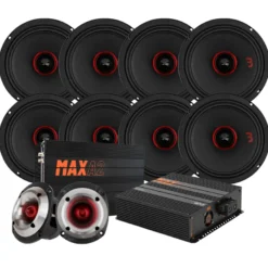 8-pack Bass Habit SE2200M och SE245T SPL-paket med steg, large