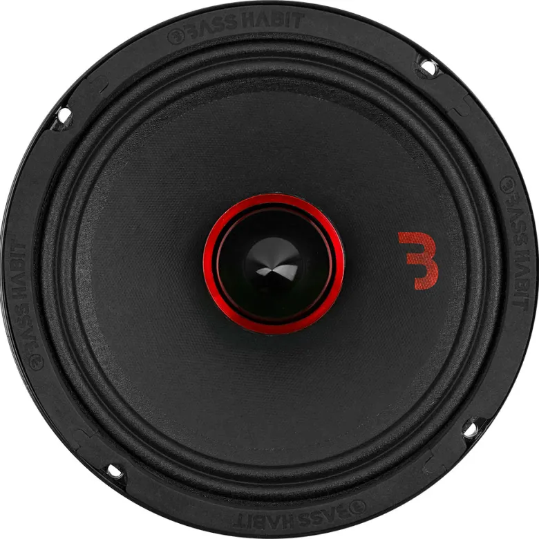 4-pack Bass Habit SPL Elite SE2200M, brutal 8" midbas