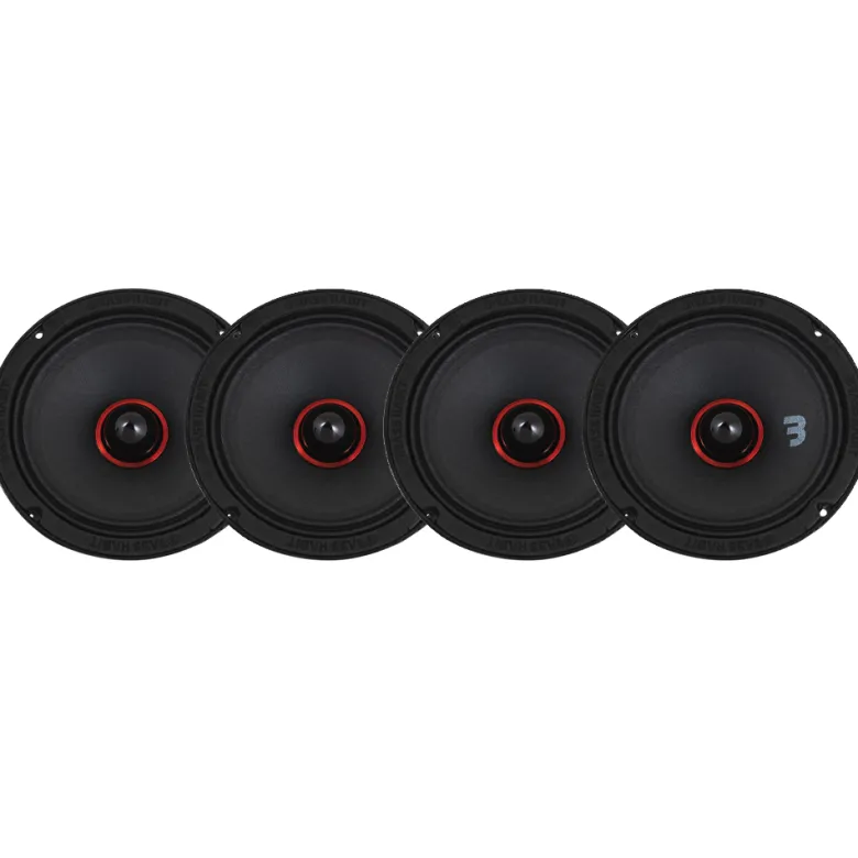 4-pack Bass Habit SPL Elite SE165M 6.5" midbas