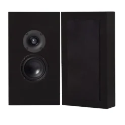 2-pack DLS Flatbox Midi on-wall högtalare, mattsvart
