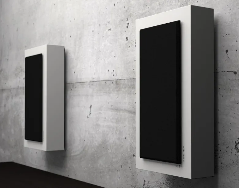 2-pack DLS Flatbox Midi vägghögtalare i vitt