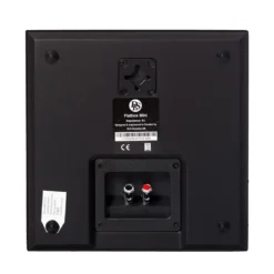 2-pack DLS Flatbox Mini on-wall högtalare, mattsvart