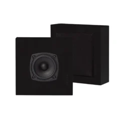2-pack DLS Flatbox Slim Mini vägghögtalare, mattsvart