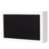 2-pack DLS Flatsub 8.2 vägghängningsbar aktiv subwoofer, mattvit
