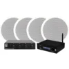 4-pack DLS IC611, 6.5” inbyggnadshögtalare, System One SC4B & System One A50BT