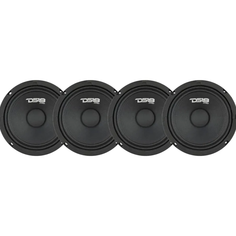 4-pack DS18 PRO-GM6.4, 6.5 tums midbas
