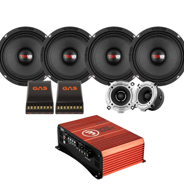 4-pack DS18 PRO-X6.4M & TW120, SPL-paket med steg