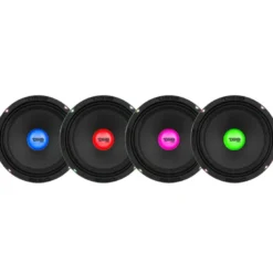 4-pack DS18 PRO-X8.4RGBCAP, 8 tums midbas med RGB LED-belysning