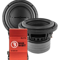 2-pack DS18 ZXI6.4D & Bass Habit SPL ELITE 1200.1DF, baspaket