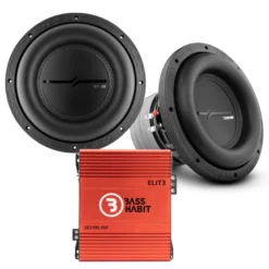 2-pack DS18 ZXI10.4D & Bass Habit SPL ELITE 2100.1D, baspaket