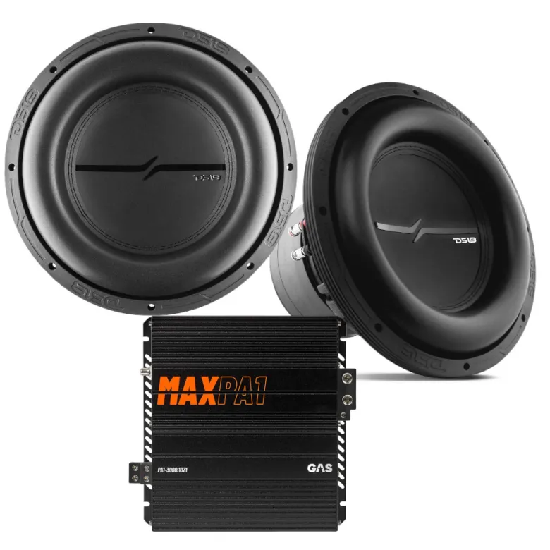 2-pack DS18 ZXI12.4D & GAS MAX PA1-3000.1DZ1, baspaket