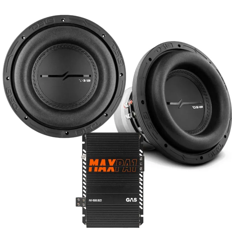 2-pack DS18 ZXI8.2D & GAS MAX PA1-1500.1DZ2, baspaket