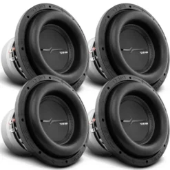 4-pack DS18 ZXI8.2D, långslagigt 8 tums baselement