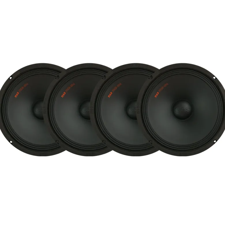 4-pack GAS MAD PM2-104, grym 10 tums midbas