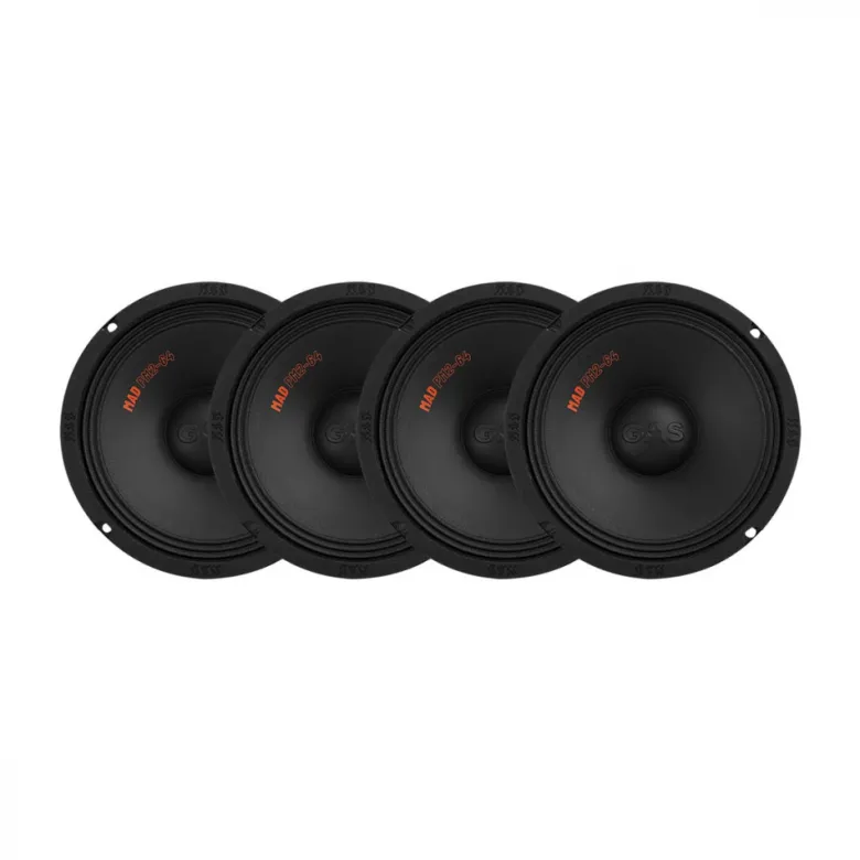 4-pack GAS MAD PM2-64, grym 6.5 tums midbas