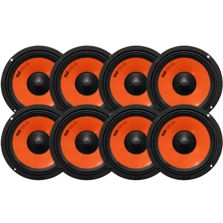 8-pack GAS MAD PM1-64, 6.5 tums midbas