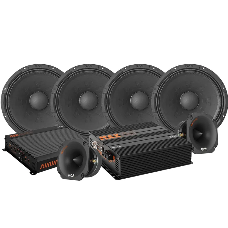 4-pack GAS MAX PM2-84 med PT2-384 och slutsteg, SPL-paket