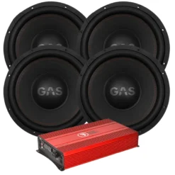4-pack GAS MAX S1-15D1 med Bass Habit SE8000.1D2, baspaket