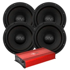 4-pack GAS MAX S1-12D2 med Bass Habit SE8000.1D1, baspaket