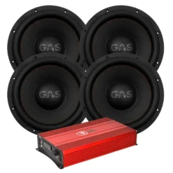 4-pack GAS MAX S1-12D1 med Bass Habit SE8000.1D2, baspaket