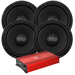 4-pack GAS MAX S1-15D2 med Bass Habit SE8000.1D1, baspaket