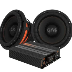2-pack GAS MAX S2-12D1 med MAX PA1-5000.1DZ1, tungt baspaket