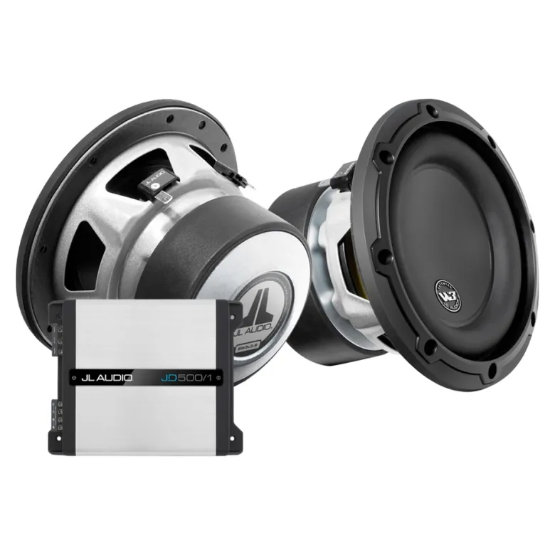 2-pack JL Audio 6W3v3-4 med JD500/1, 2x6.5 baspaket