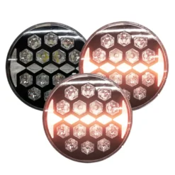 3-pack NIZLED R140DRL, 9 tum / 22 cm extraljus med DRL, 140W