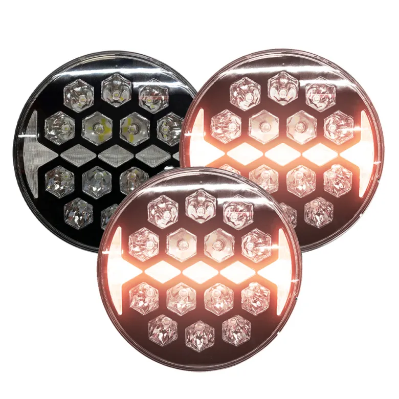3-pack NIZLED R140DRL, 9 tum / 22 cm extraljus med DRL, 140W