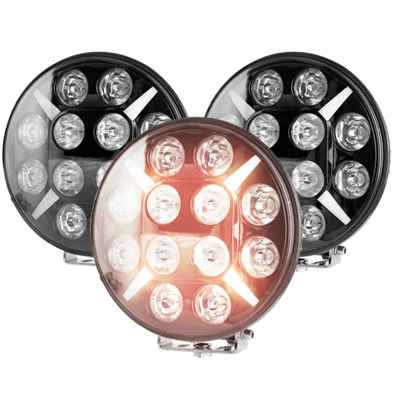 3-pack NIZLED R120DRL, 9 tum / 22 cm extraljus med DRL, 120W