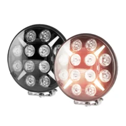 2-pack NIZLED R120DRL, 9 tum / 22 cm extraljus med DRL, 120W
