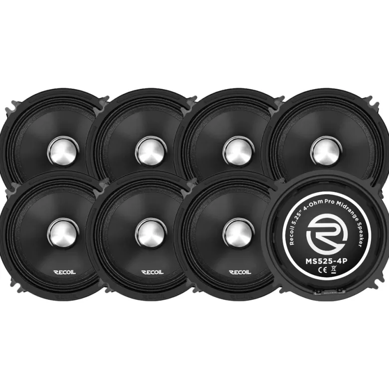 8-pack Recoil MS525-4P, 5.25" SPL-mellanregister