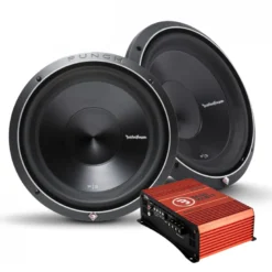 2-pack Rockford Fosgate P3D2-12 & Bass Habit SE550.2DF, baspaket