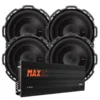 4-pack Rockford Fosgate P2D48 & GAS MAX A2-2500.1DL, baspaket