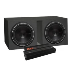 2-pack Rockford Fosgate P3D4-15 i låda med slutsteg, 2x15 baspaket