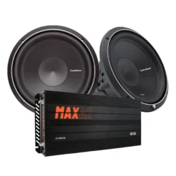 2-pack Rockford Fosgate Punch P2D412 & GAS MAX A2-1500.1DL, baspaket