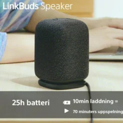2-pack Sony LinkBuds Speaker trådlös bärbar högtalare med Bluetooth, svart