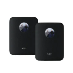 2-pack WiiM Sound smart högtalare med skärm, svart
