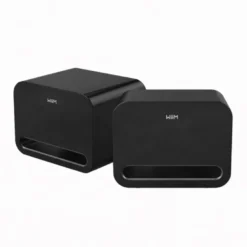 2-pack WiiM Sub Pro kompakt trådlös subwoofer, svart