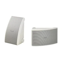 4-pack Yamaha NS-AW592 i vitt med Dynavoice CA802BT och SC4B, utomhuspaket