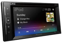 Pioneer AVH-A240BT, bilstereo med Bluetooth, DVD och 3 par lågnivå