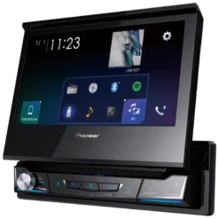 Pioneer AVH-A7100BT, bilstereo med CD/DVD och 7-tums utfällbar touchskärm, returexemplar