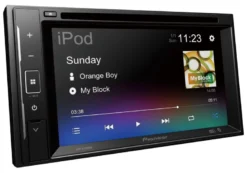 Pioneer AVH-A240DAB, bilstereo med Bluetooth, DVD, DAB och 3 par lågnivå