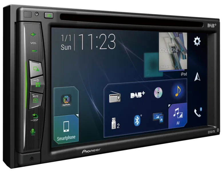 Pioneer AVIC-Z730DAB, bilstereo med trådlös Apple CarPlay, navigation och DAB+