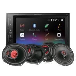 Pioneer DMH-A240BT & Bass Habit PLAY-högtalare