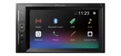 Pioneer DMH-A240BT, bilstereo med Bluetooth och 3 par lågnivå