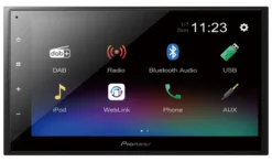 Pioneer DMH-A340 DAB, bilstereo med 6.8" skärm, Bluetooth, DAB+ och 3 par lågnivå