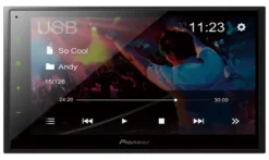 Pioneer DMH-A340 DAB, bilstereo med 6.8" skärm, Bluetooth, DAB+ och 3 par lågnivå