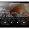 Pioneer DMH-AF555BT, bilstereo med Bluetooth, 9" skärm och 3 par lågnivå
