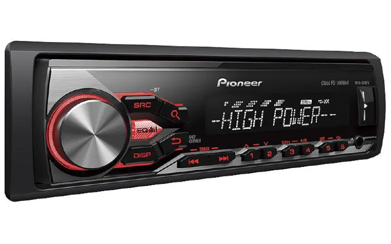 Pioneer MVH-280FD, bilstereo med AUX och USB